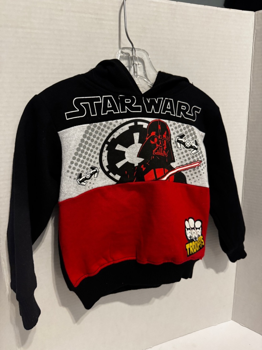 Star Wars Black & Red Kids Hooded Pullover Size 2T